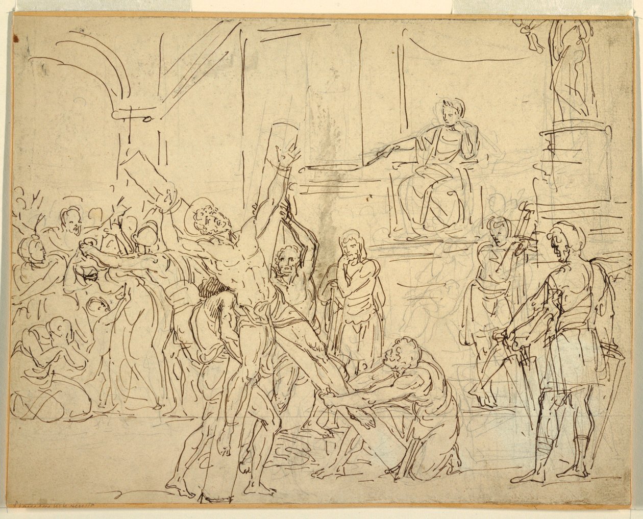 Martyrium af St. Andrew af Francesco Coghetti