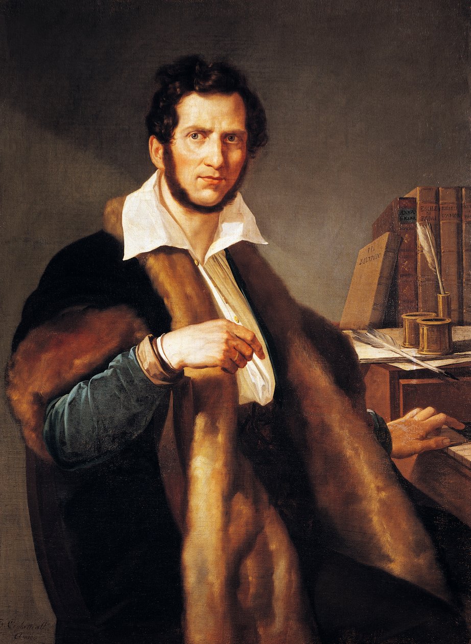 Portræt af Gaetano Donizetti (Bergamo af Francesco Coghetti