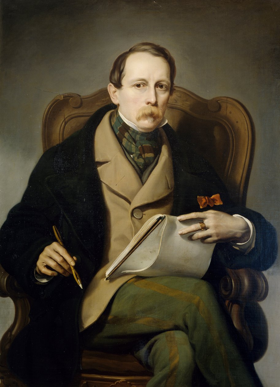 Selvportræt af Francis Coghetti (1802-1875) af Francesco Coghetti