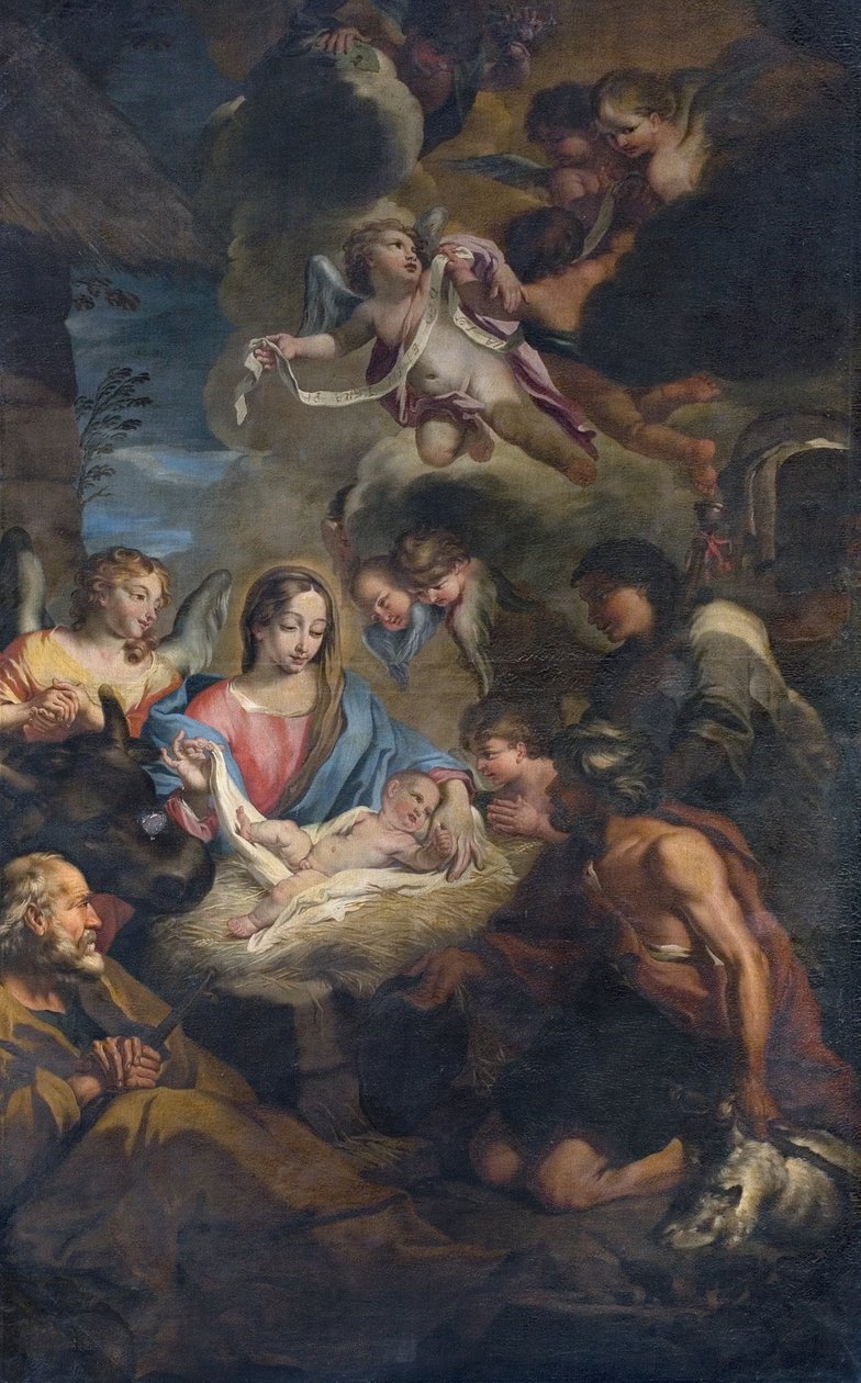 Tilbedelse af hyrderne af Francesco Fabbrica