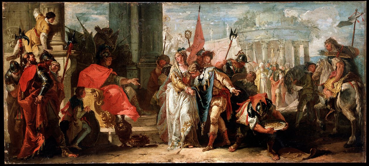 Scipio Africanus storsindethed, c1727-1769 af Francesco Fontebasso