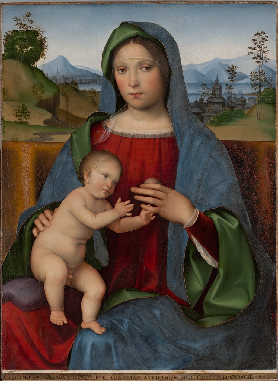Jomfru og barn: Gambaro-madonnaen af Francesco Francia