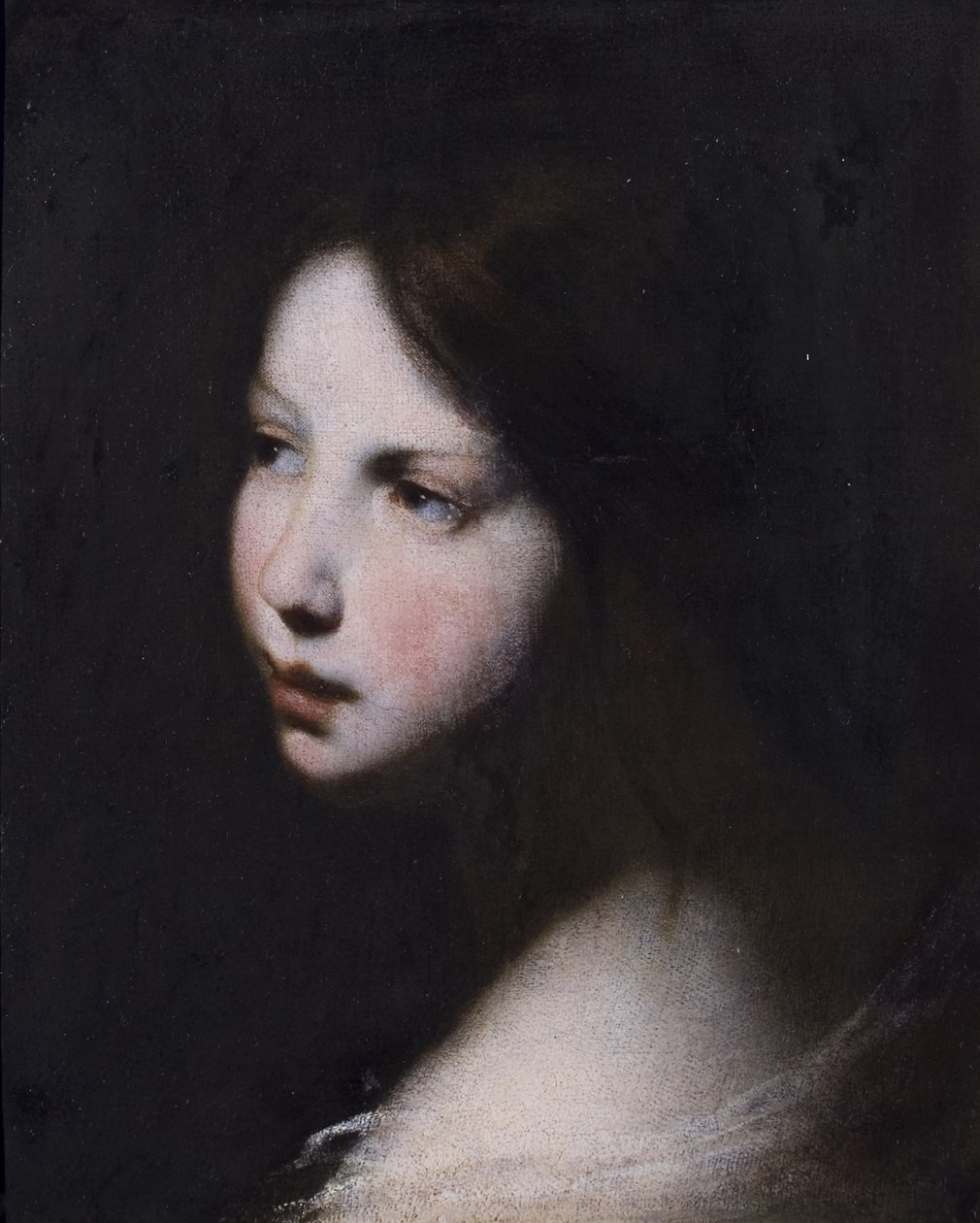 Hoved af en pige, ca. 1640 af Francesco Furini