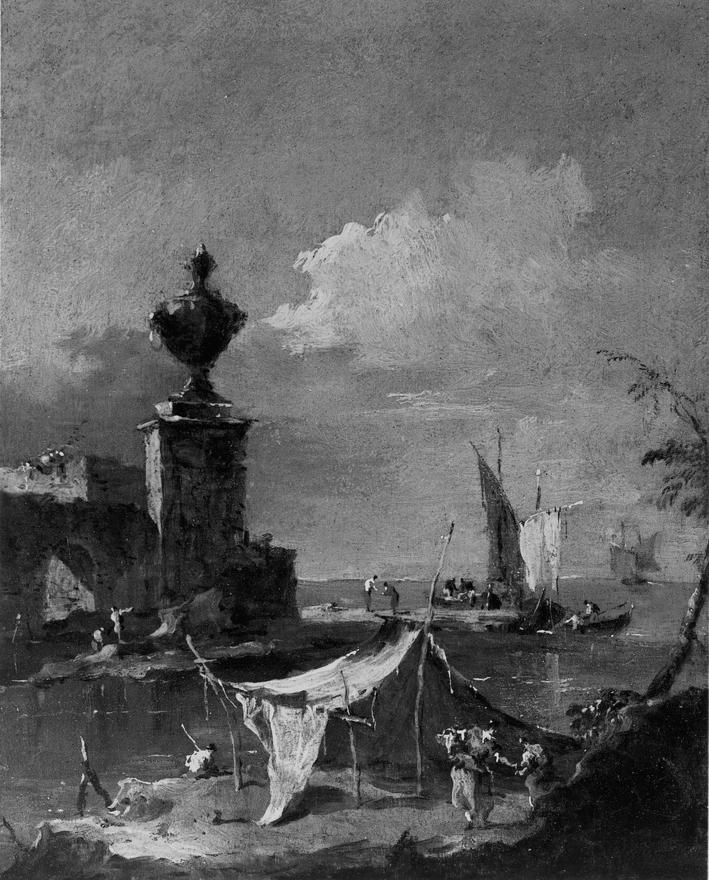 Capriccio: Lagunen af Francesco Guardi