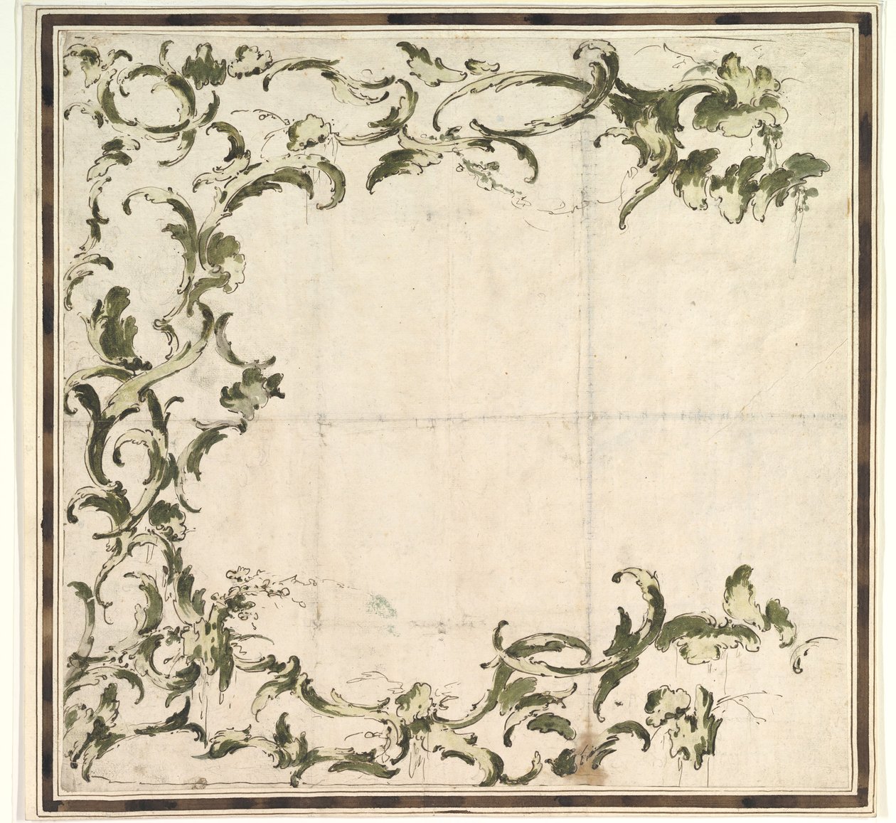 Design til et indramningsmotiv, 1712-93. af Francesco Guardi.
