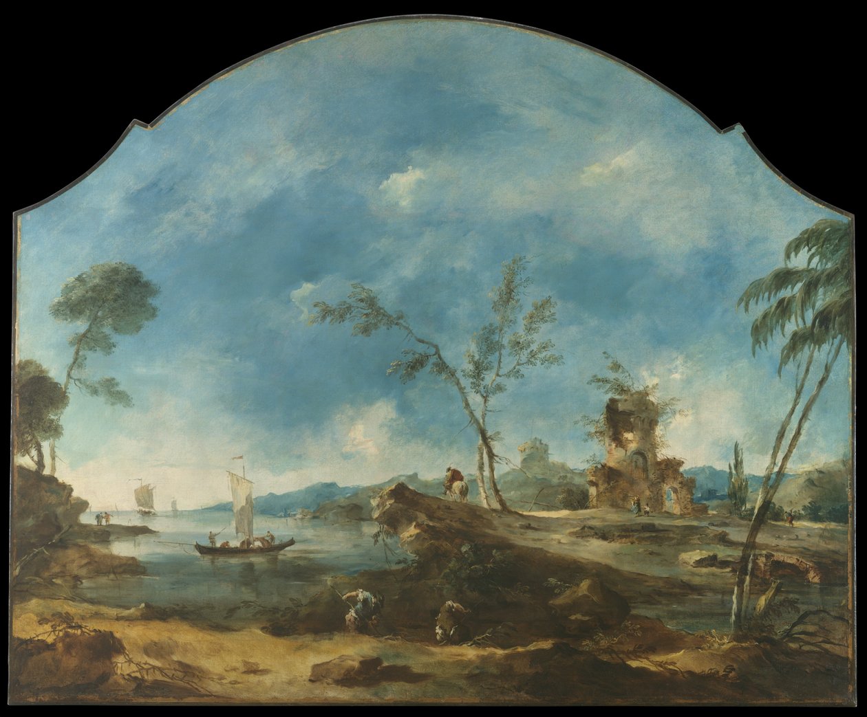 Fantastisk Landskab, c.1765 af Francesco Guardi