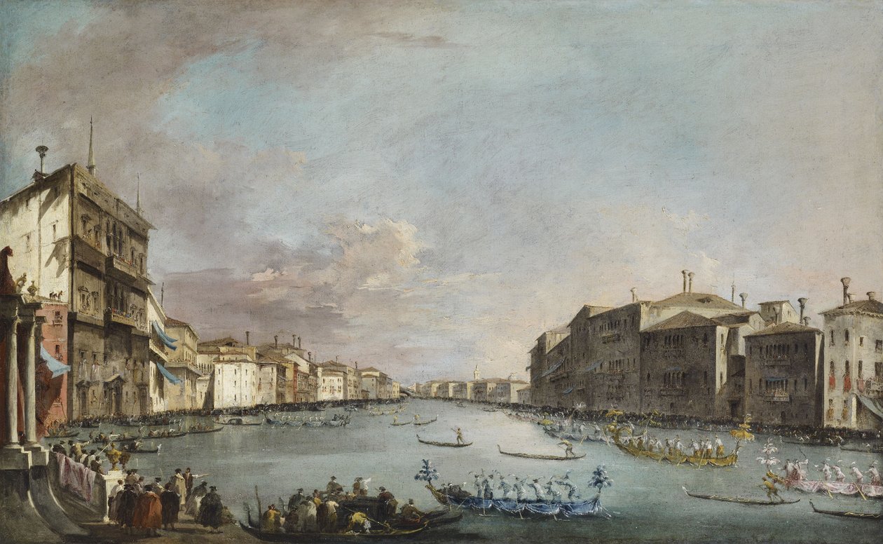 Regatta i Venedig af Francesco Guardi