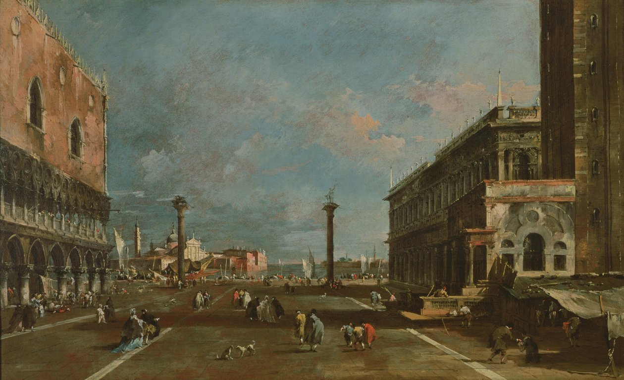 San Marco Piazzetta, Venedig af Francesco Guardi