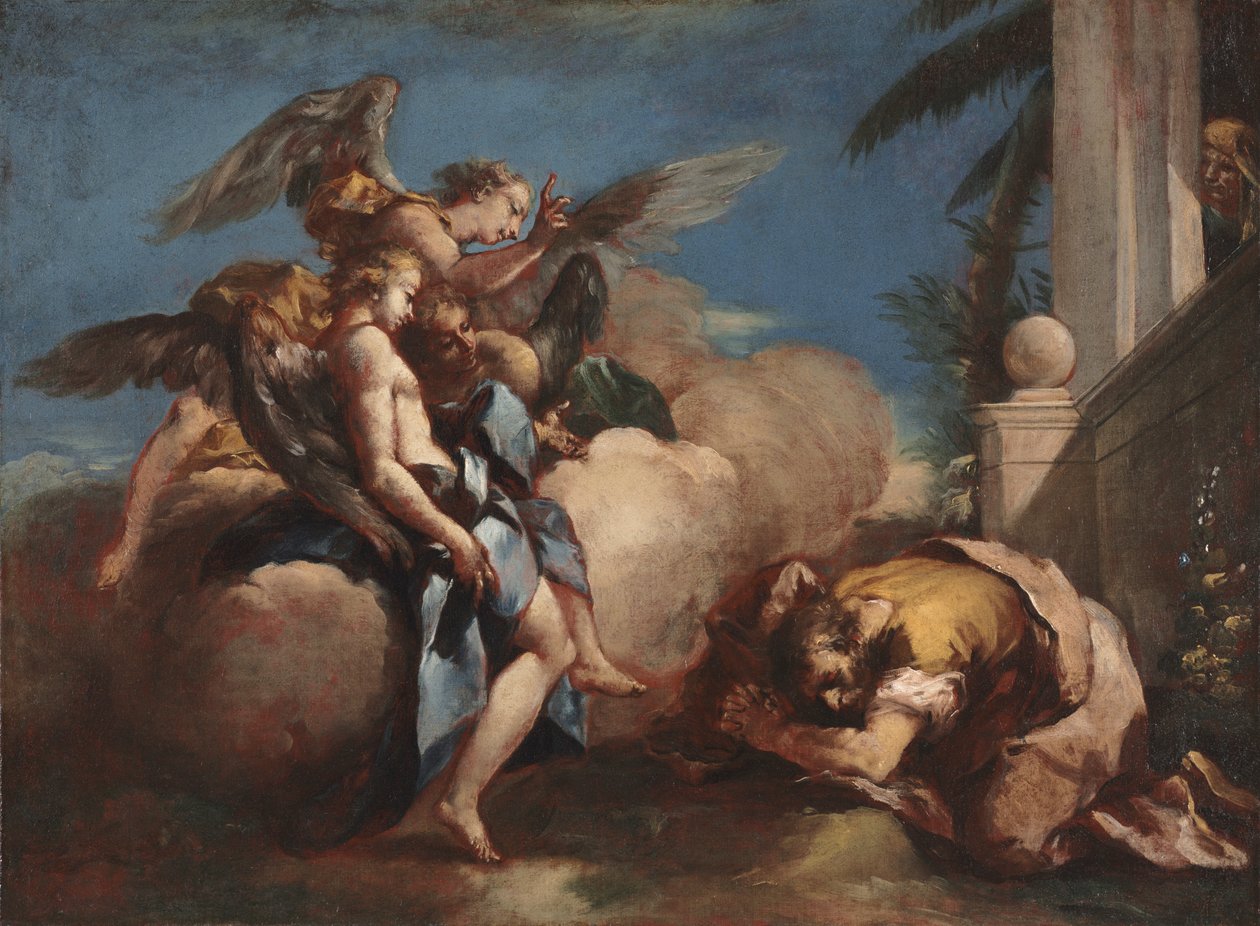 Englene, der viser sig for Abraham af Francesco Guardi