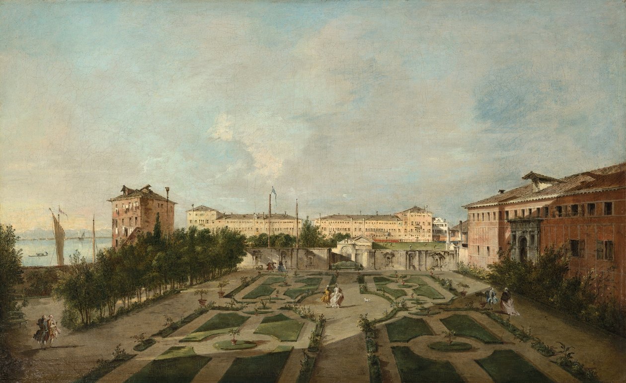 Palazzo Contarini dal Zaffos have af Francesco Guardi