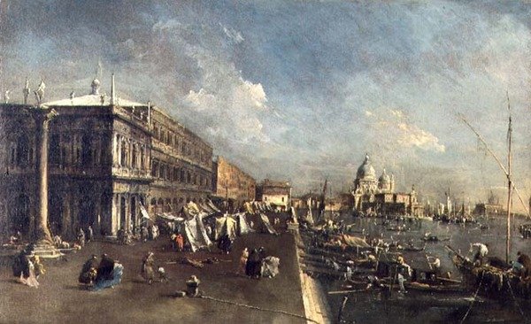 Molo, Venedig af Francesco Guardi