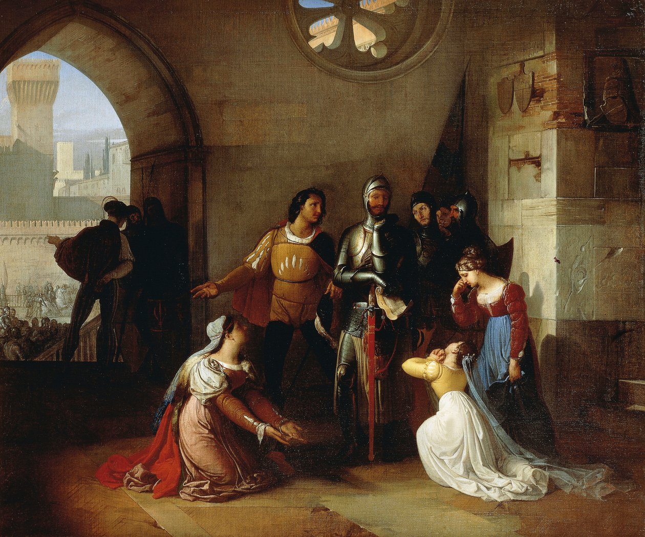 Peter Rossi, fængslet af Scaligeri af Francesco Hayez