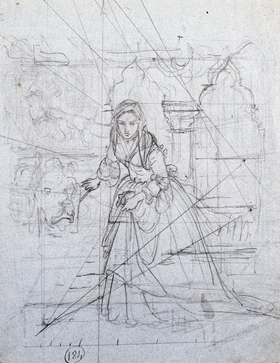 Undersøgelse for hemmelig anklage af Francesco Hayez