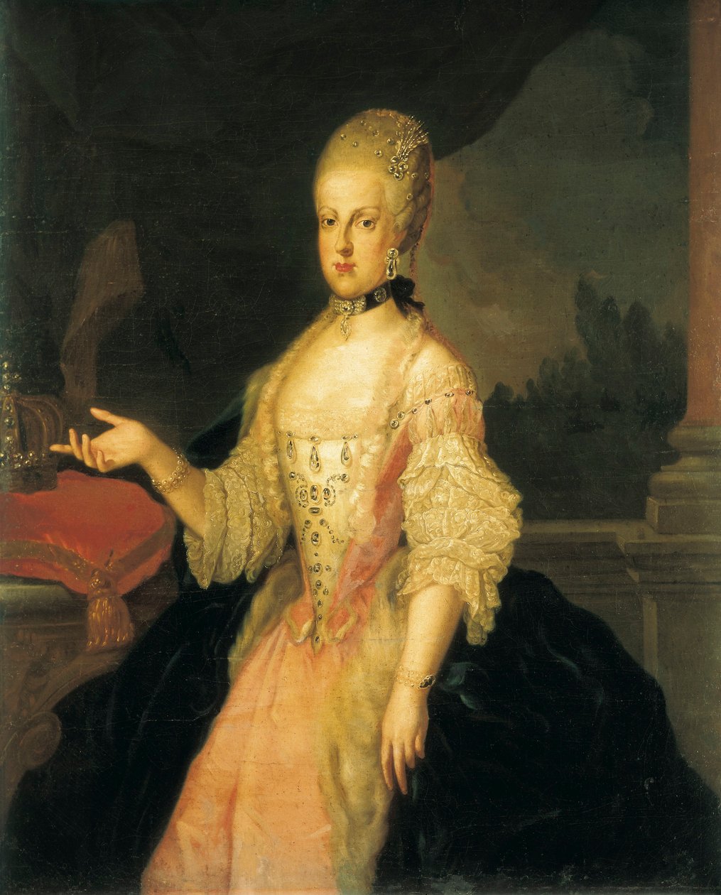 Portræt af Marie Caroline af Østrig af Francesco Liani