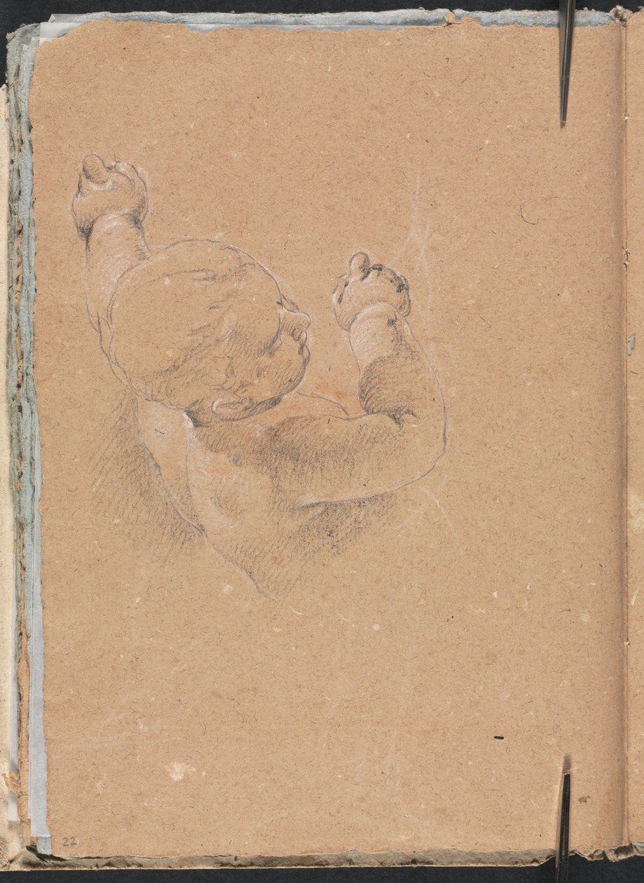 Verona Skitsebog: Putto side 22, 1760. af Francesco Lorenzi