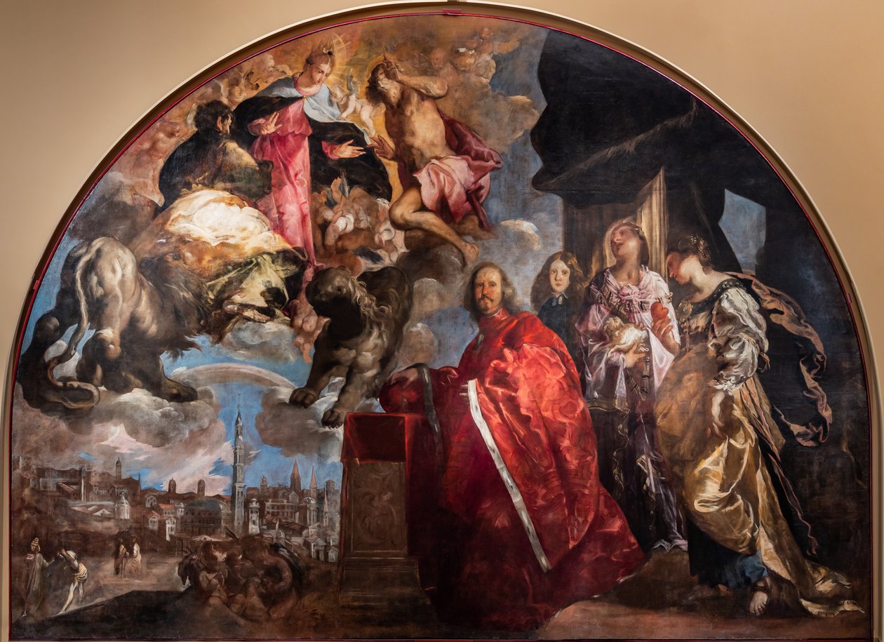 Glorificering af Podestà Girolamo Priuli af Francesco Maffei