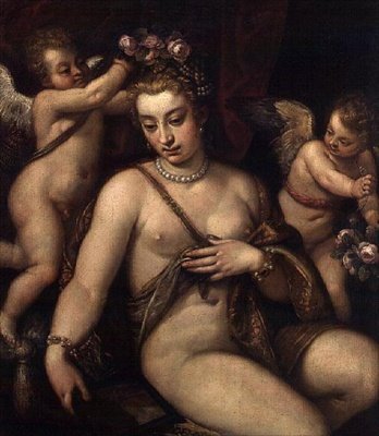 Venus og Keruber af Francesco Montemezzano