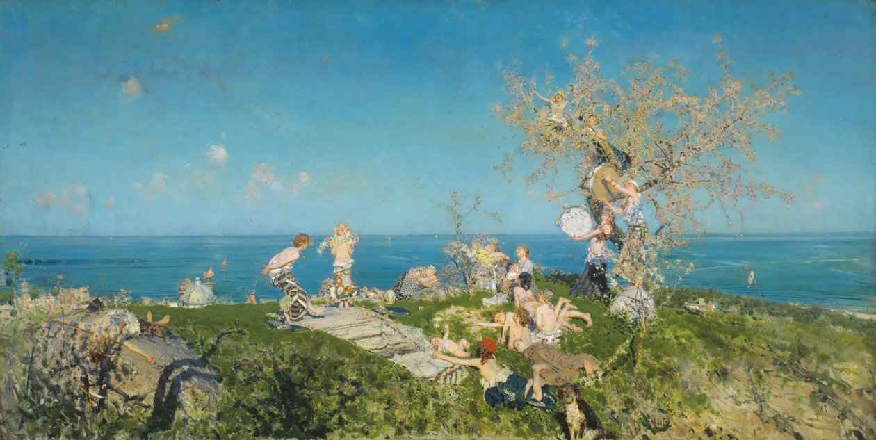 Forår og kærlighed, 1878. af Francesco Paolo Michetti