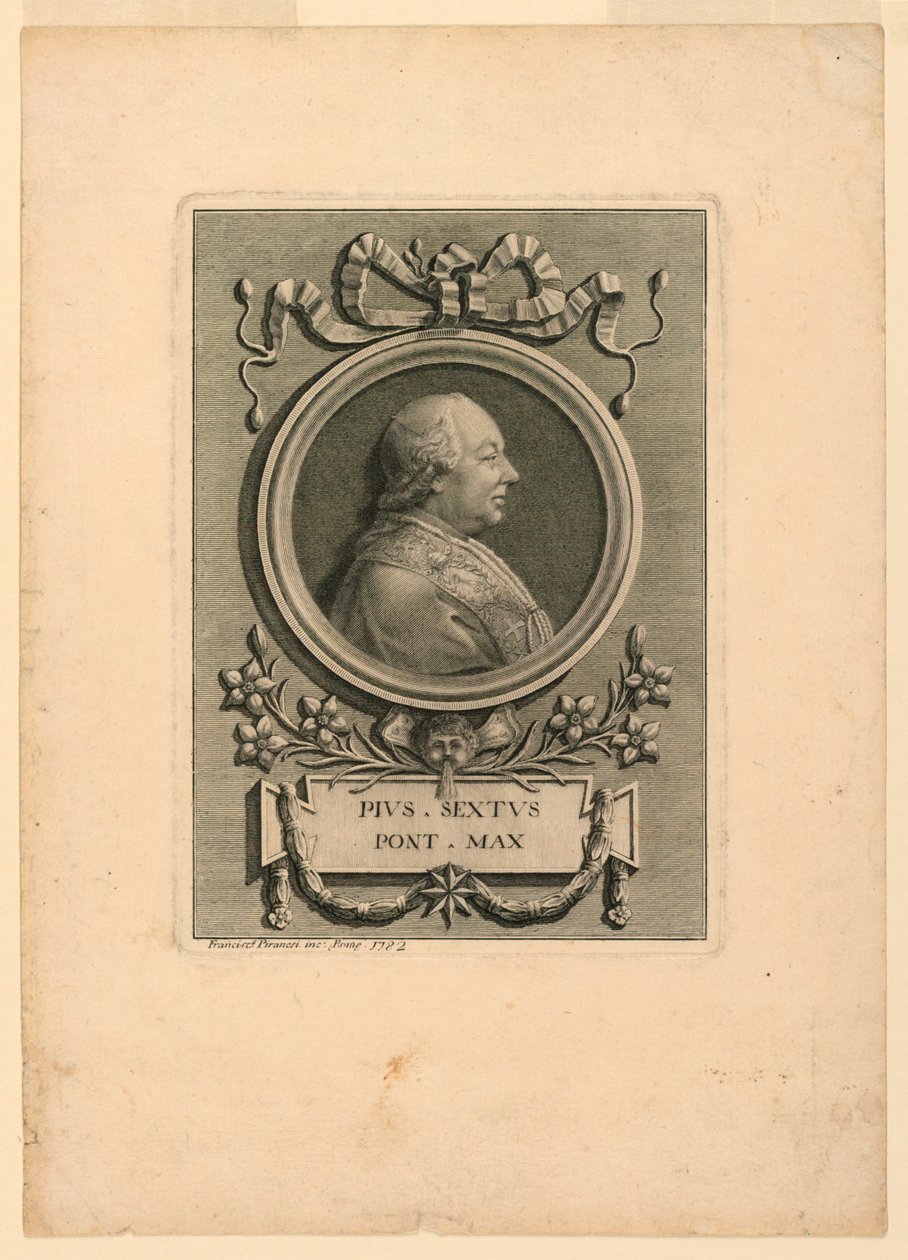 Pave Pius VI (1775-1799) af Francesco Piranesi