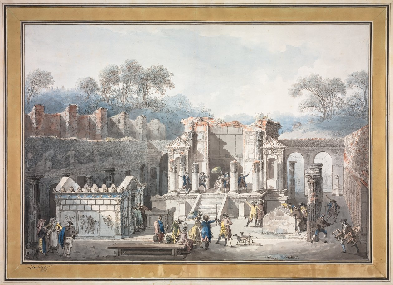 Isis-templet i Pompeji, 1788. af Francesco Piranesi