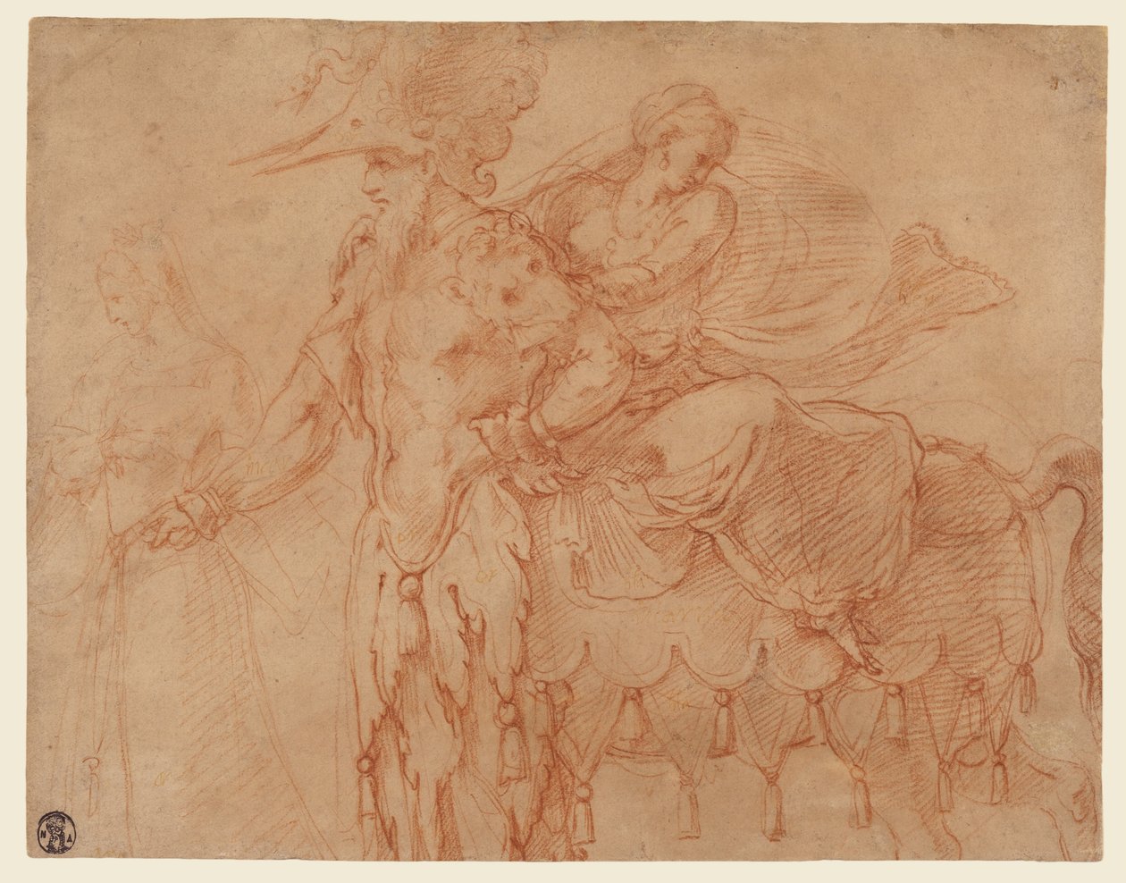 Kentaur og Lapith af Francesco Primaticcio