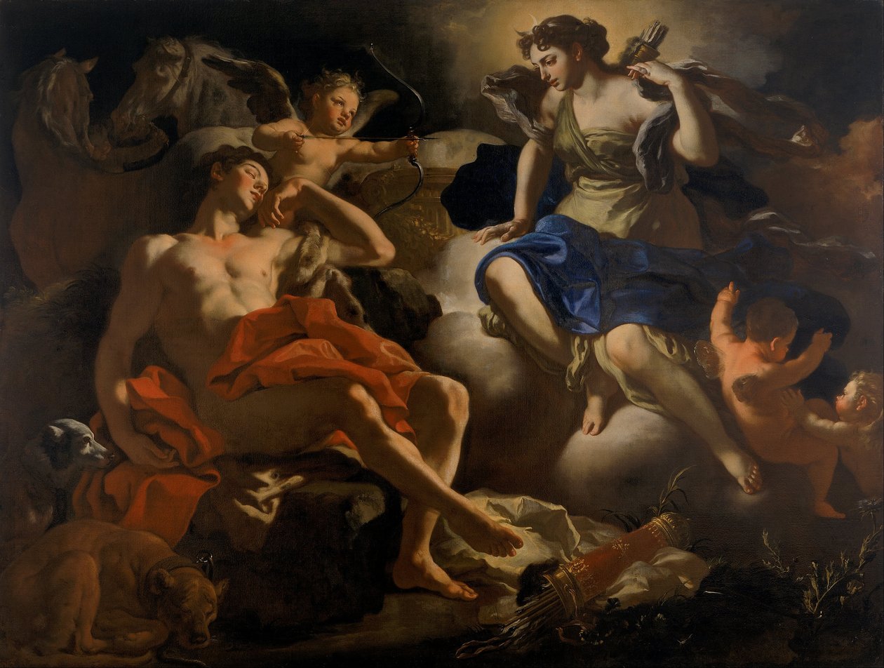 Diana og Endymion af Francesco Solimena