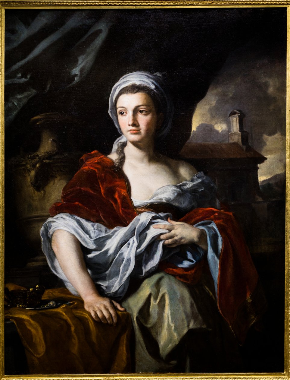 Portræt af en kvinde af Francesco Solimena