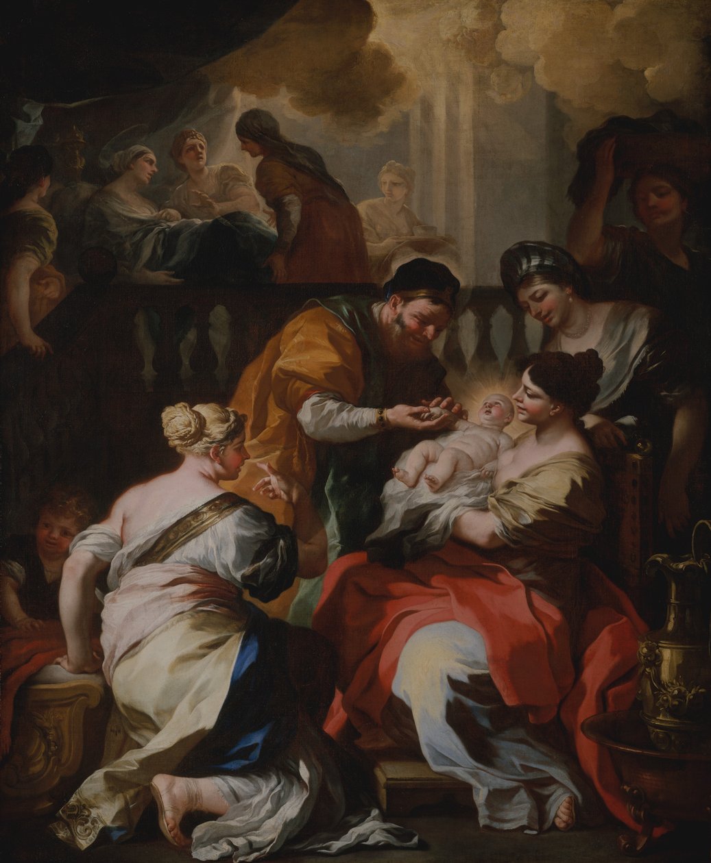 Jomfruens fødsel, ca. 1690. af Francesco Solimena