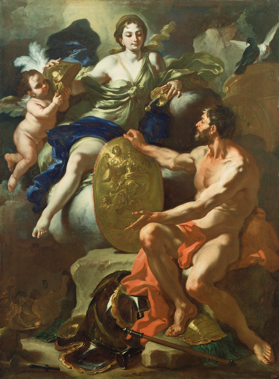 Venus i Vulcans smedje af Francesco Solimena