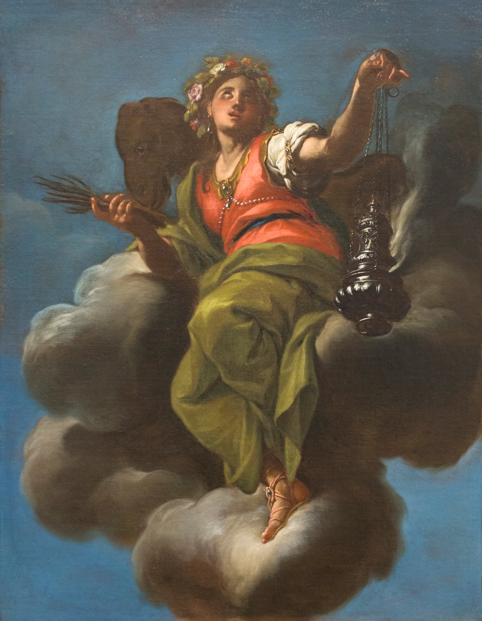 Asien, ca. 1709 (olie på lærred) af Francesco Trevisani