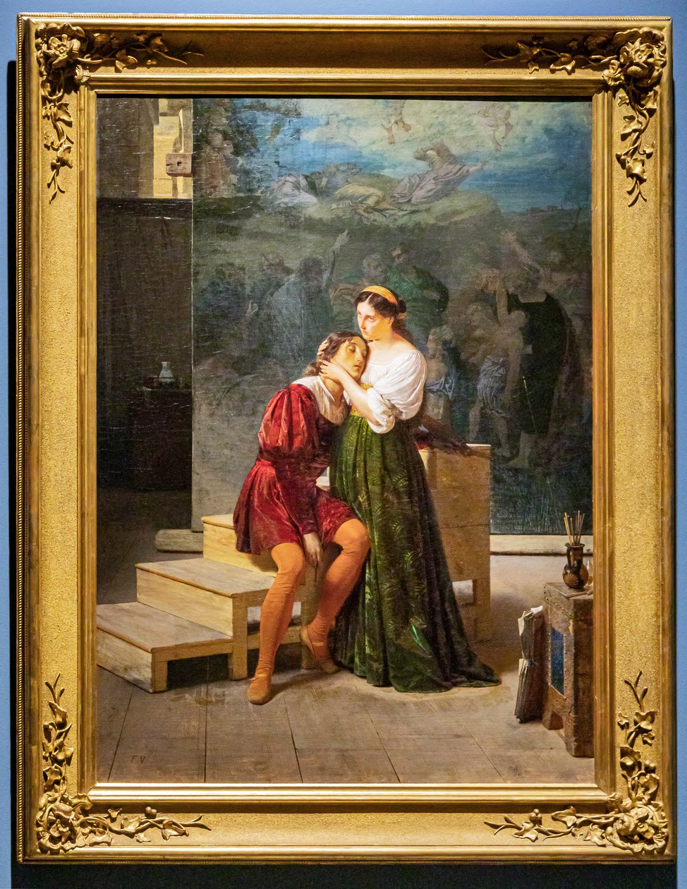 Raphael og Fornarina af Francesco Valaperta