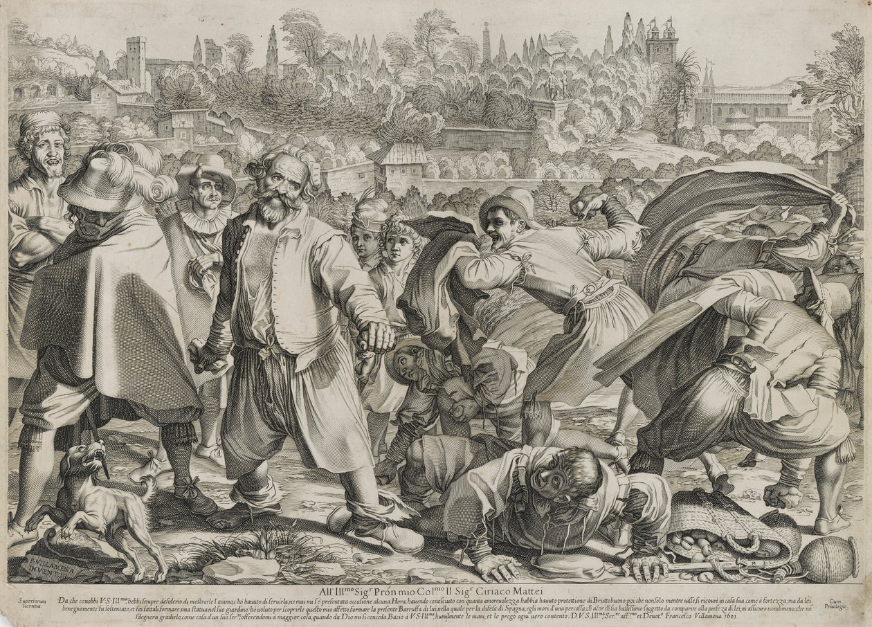 Il Bruttobuono (Gadekampen) af Francesco Villamena