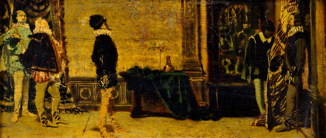 Før duellen (maleri) af Francesco Vinea