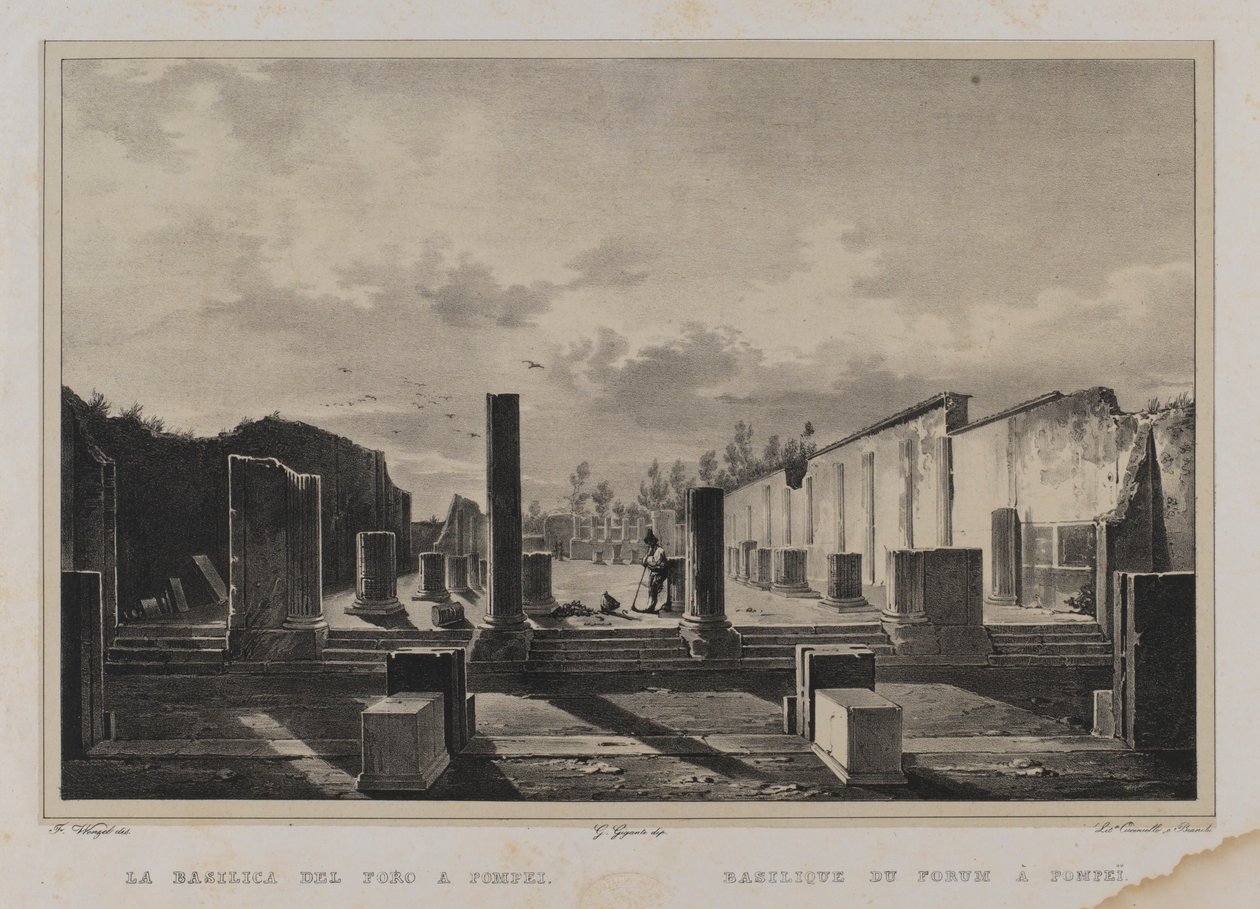 Forum-basilikaen i Pompeji af Francesco Wenzel