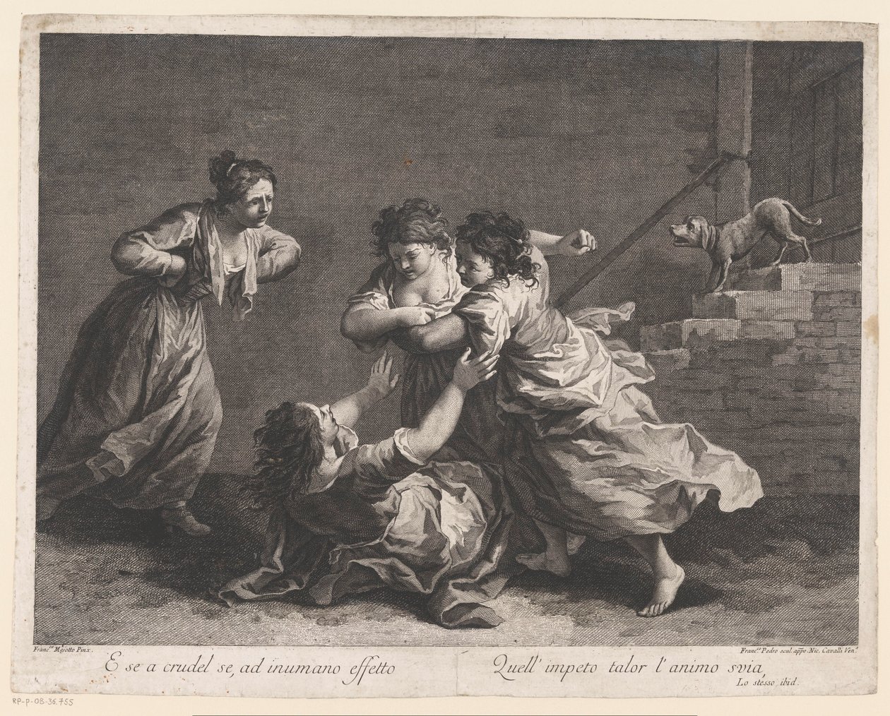 kvinder, der kæmper Women Fighting (serietitel) af Francesco del Pedro