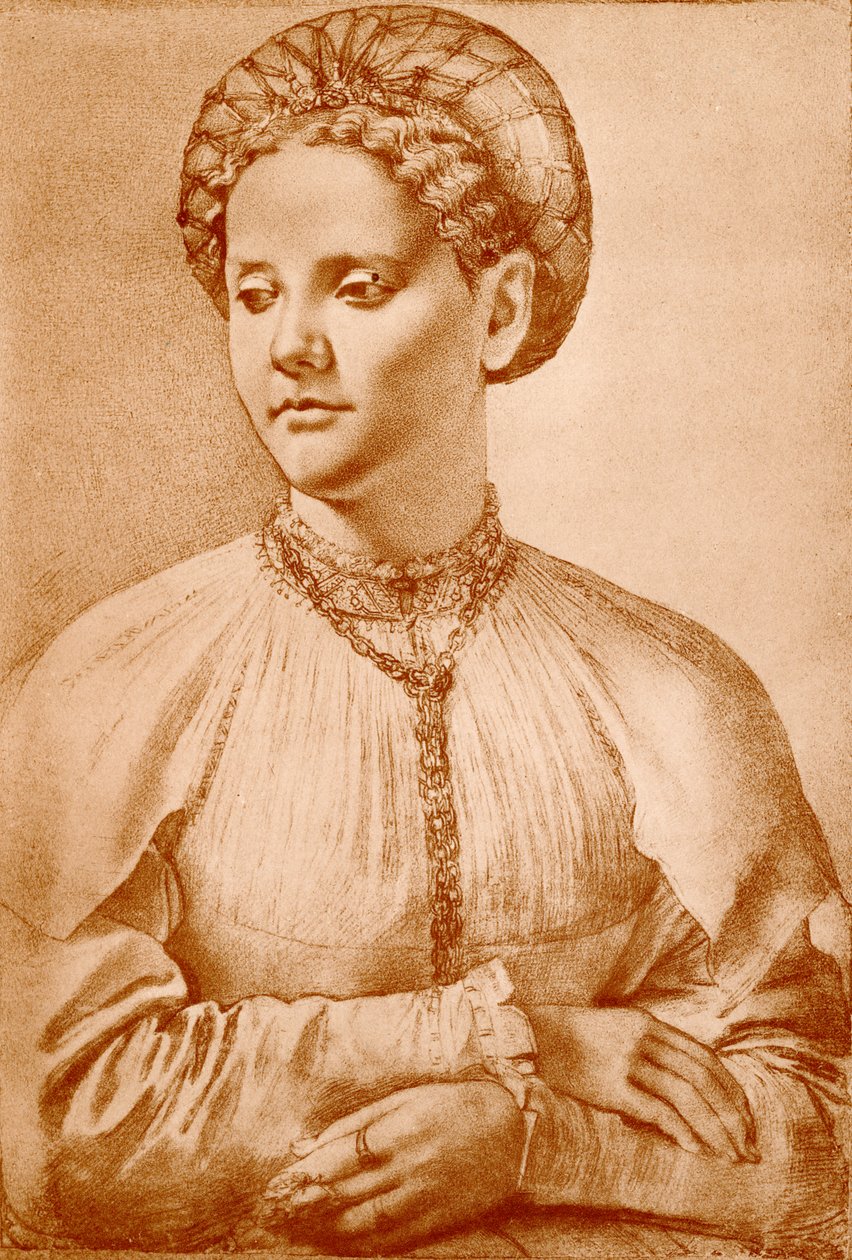 Kvindeportræt af Francesco di Cristofano Franciabigio