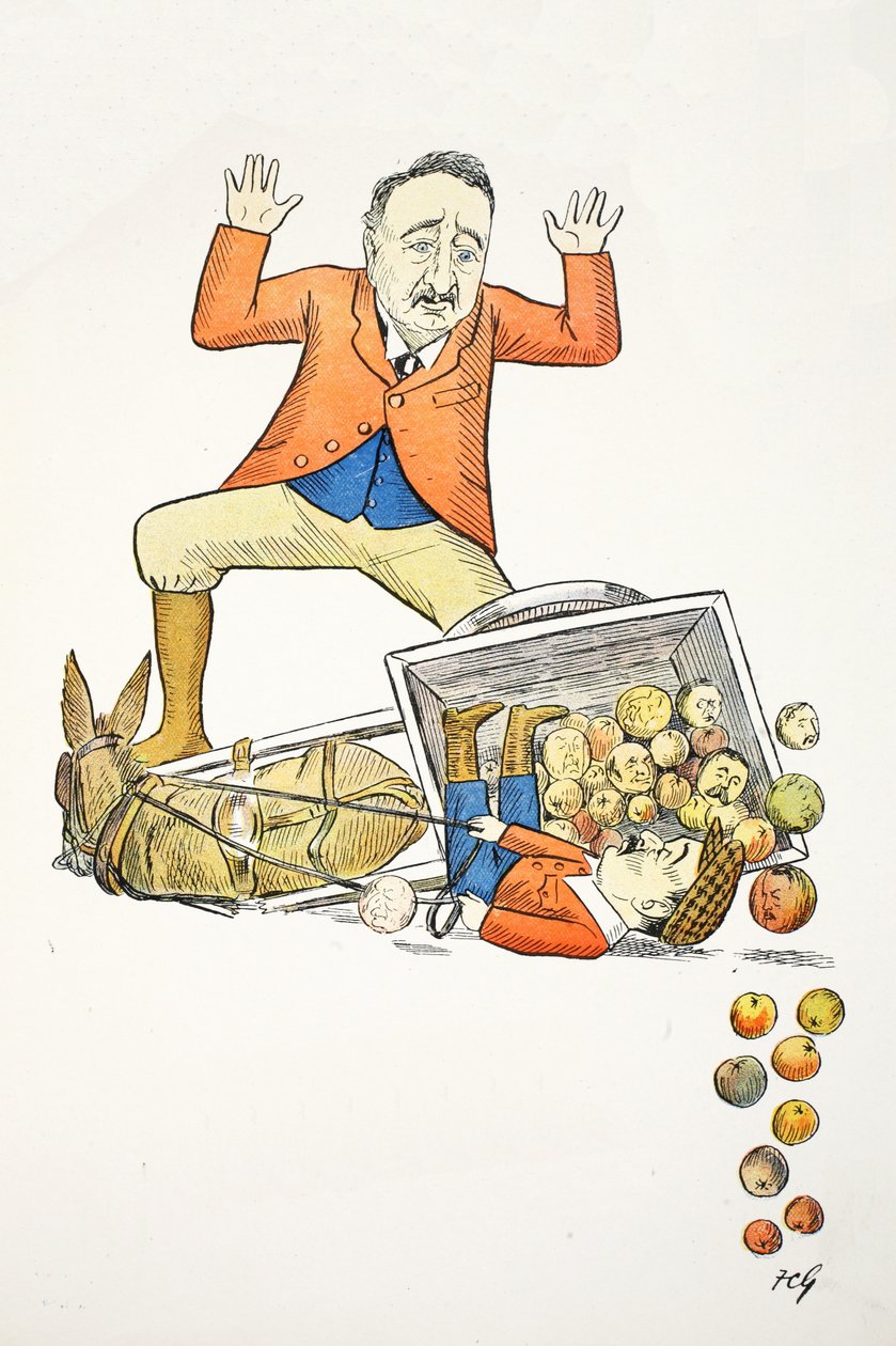 The Diamond Mine R, illustration fra The Struwwelpeter Alphabet, vers af Harold Begbie (1871–1929) af Francis Carruthers Gould