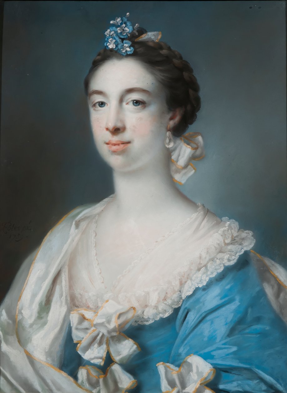 Portræt af Mary Blackbourne, 1759 (pastel på papir) af Francis Cotes