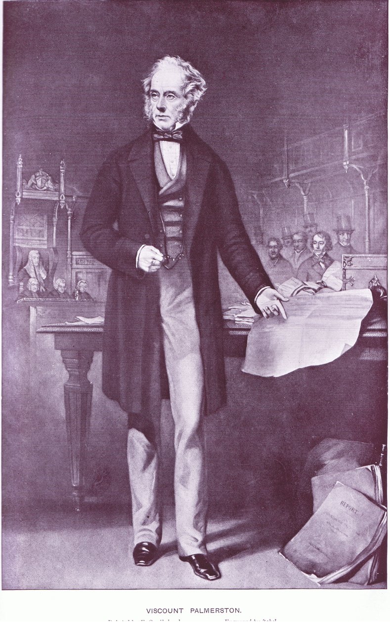 Viscount Palmerston af Francis Cruikshank