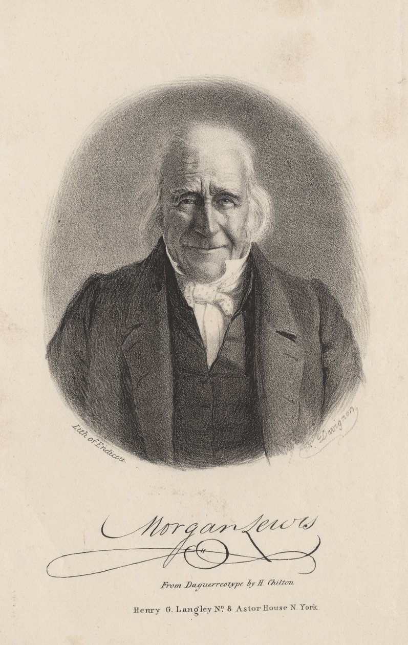 Morgan Lewis, litho af Endicott, 1844 af Francis D