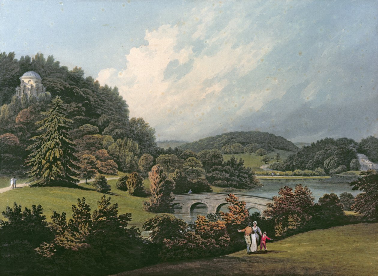 Stourhead af Francis Nicholson