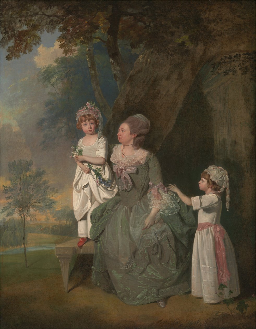 Fru Barclay og hendes børn af Francis Wheatley
