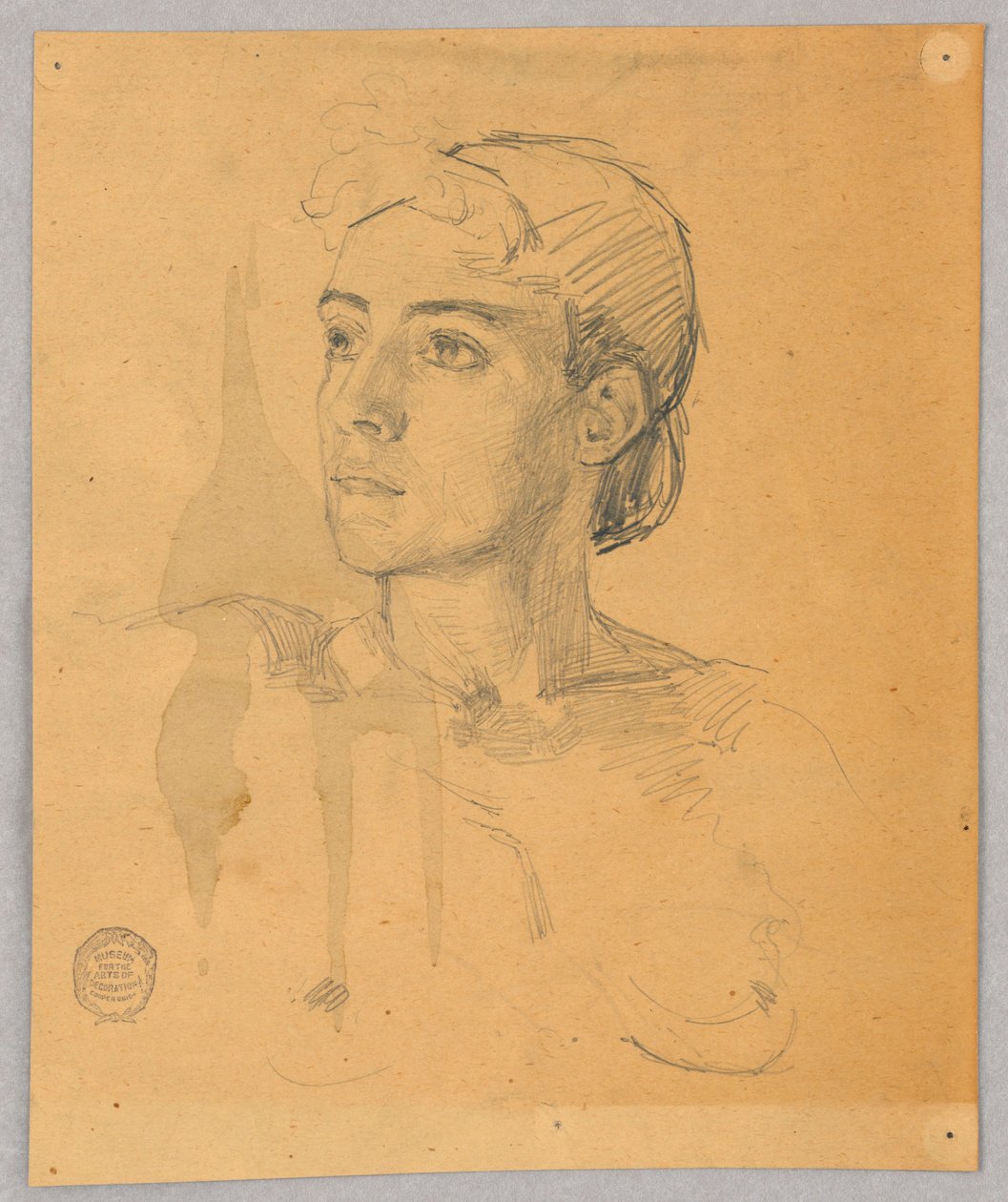 Buste af nøgen kvinde af Francis Augustus Lathrop