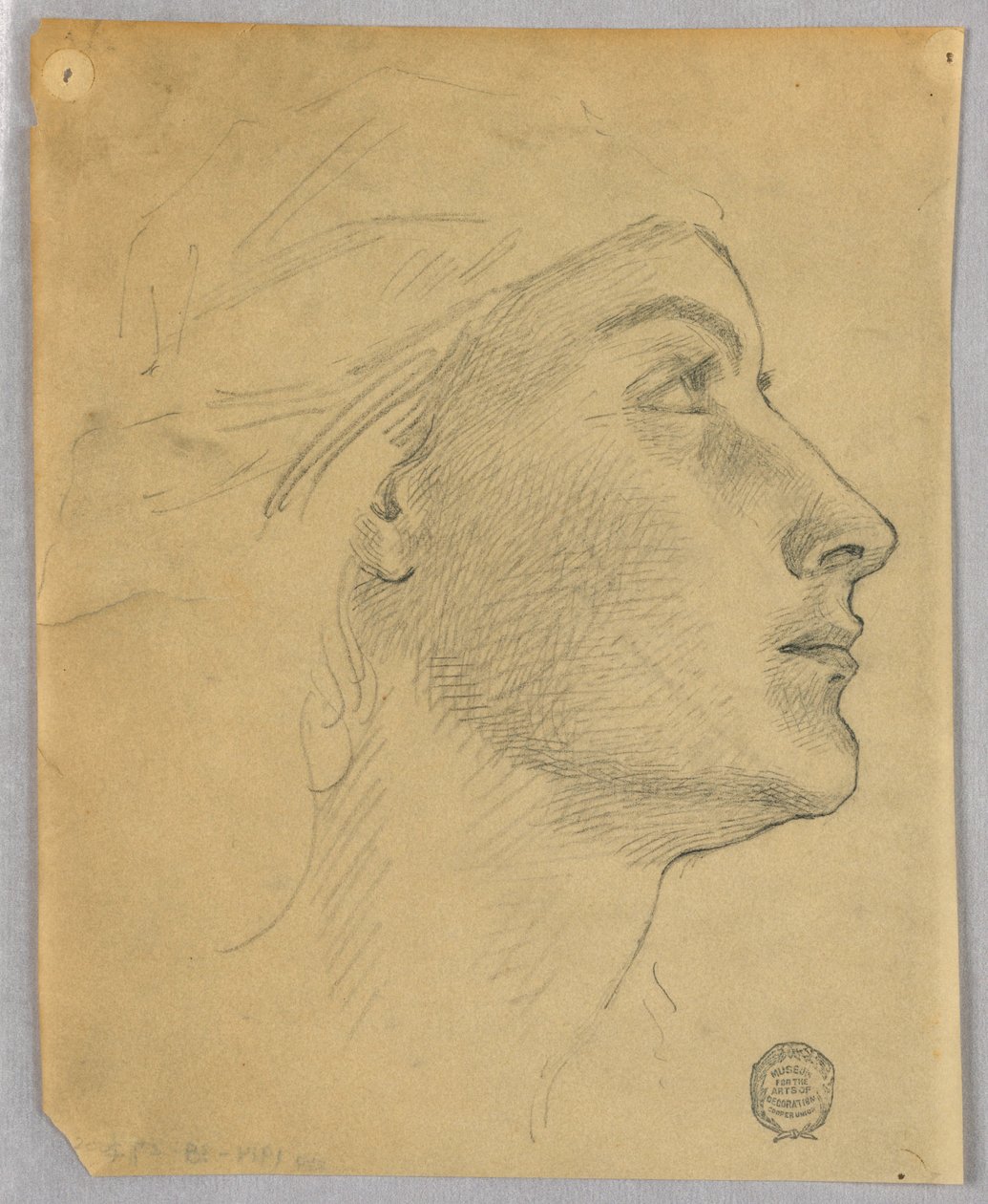 Hoved af en kvinde af Francis Augustus Lathrop