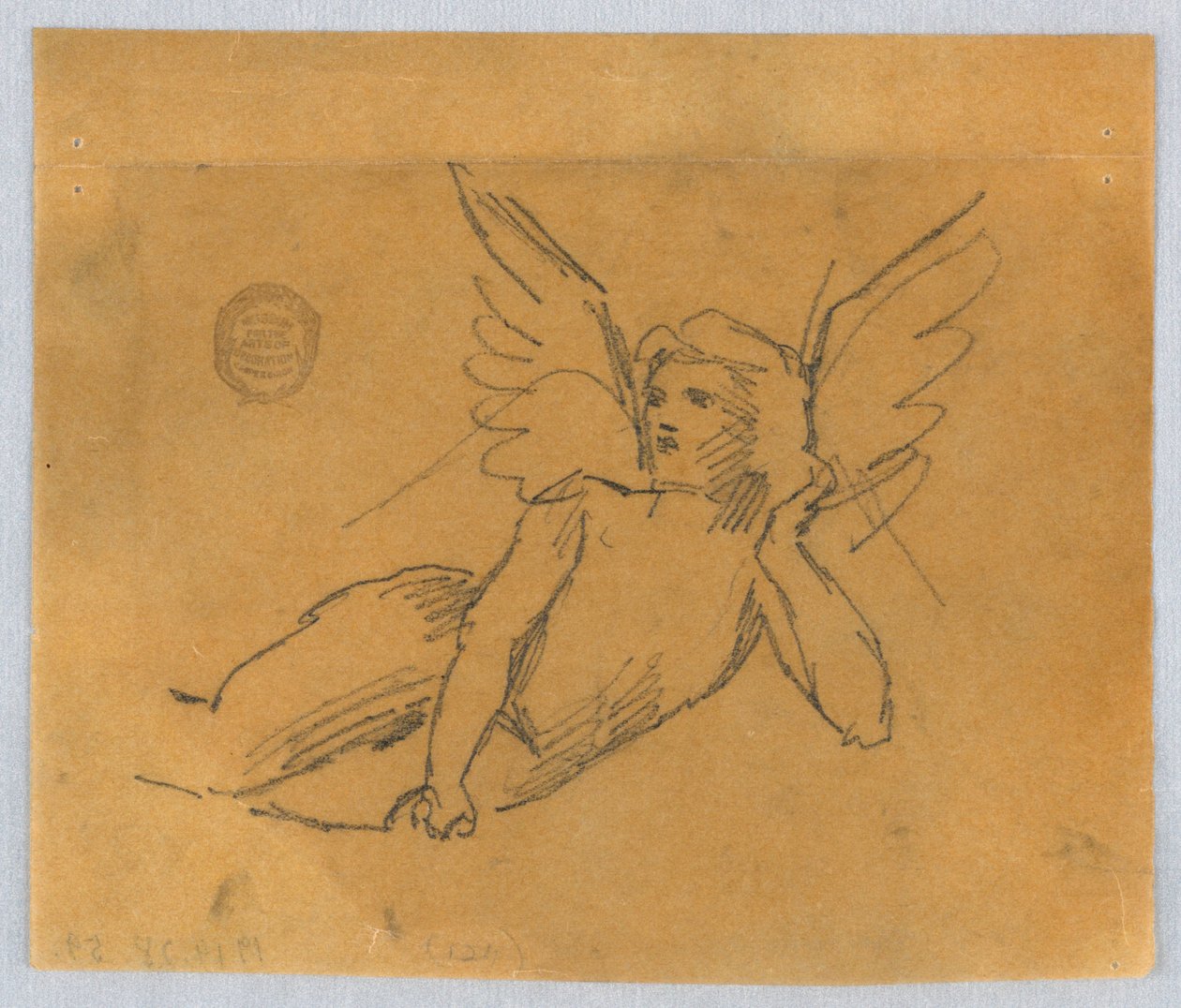 Skitse til Putto af Francis Augustus Lathrop