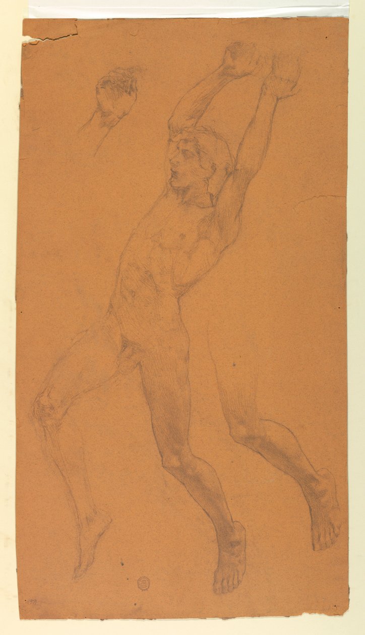 Studier for en flyvende figur af Francis Augustus Lathrop