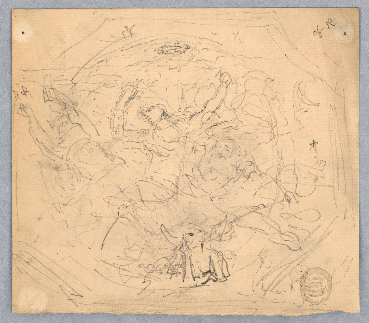 Studie til "Zodiac" af Francis Augustus Lathrop