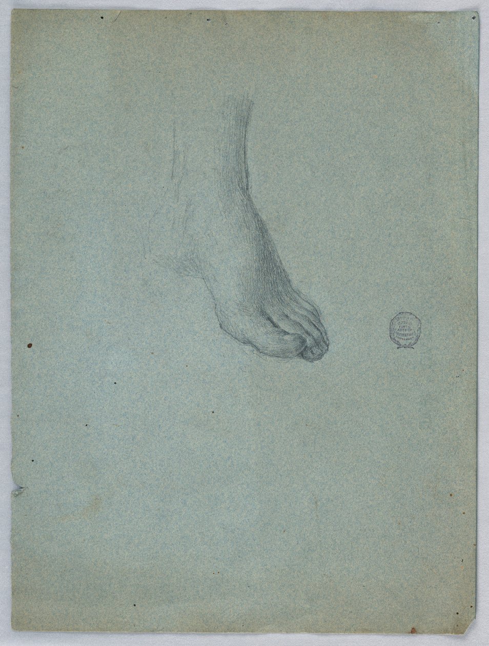 Studie af venstre fod af Francis Augustus Lathrop