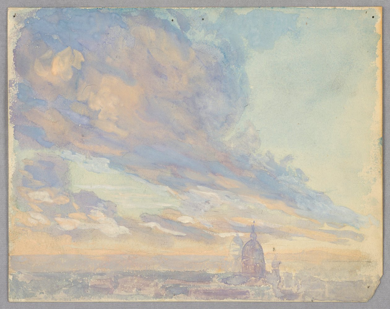 Undersøgelse af skyer, Rom, Italien af Francis Augustus Lathrop