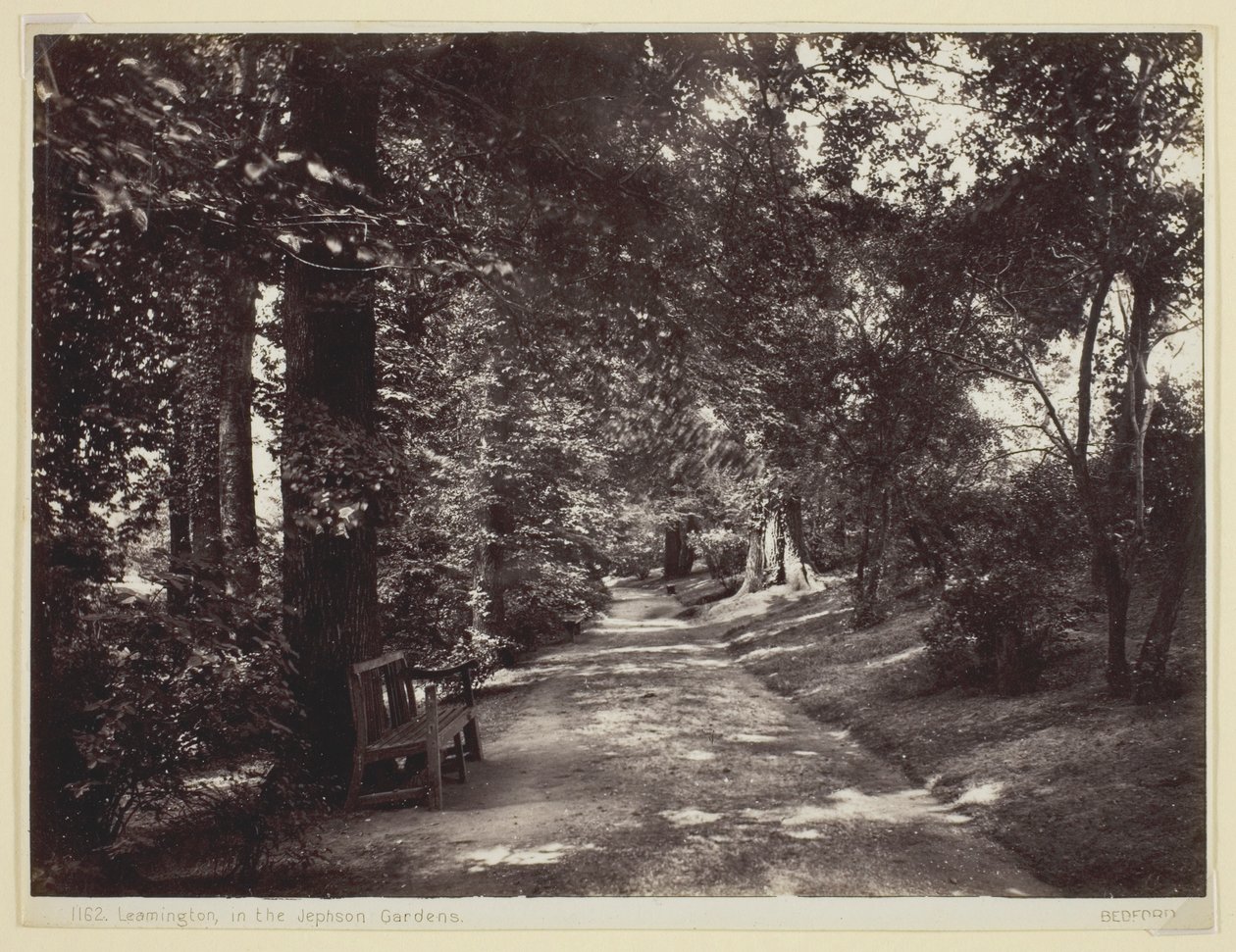 Leamington, i Jephson Gardens af Francis Bedford